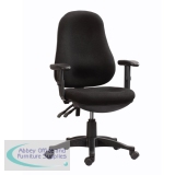 Abbey TY2 Twin Lever Home and Office Operator Chair Black