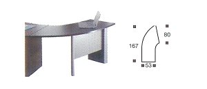 Abbey Style Direction - Right Return with modesty panel