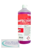 2Work Disinfectant and Washroom Cleaner Perfumed 1 Litre 2W03970