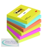 Post-It Colour Notes 76x76mm 100 Sheets Assorted (Pack of 6) 654-TFENN
