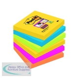 Post-It Super Sticky Notes 76x76mm Rio (Pack of 6) 654-6SS-RIO-EU