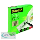 3M Scotch Magic Tape 810 12mm x 66m (Pack of 2) 8101266