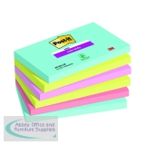 Post-It Super Sticky Notes 76x127mm Miami (Pack of 6) 655-6SS-MIA