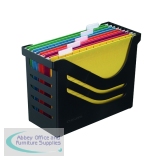 Jalema Recycled Office Box with 5 Suspension Files A4 Black A658026998