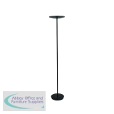 Alba Slim LED Floor Lamp Round Head 3000 Lumens 30W Black LEDSLIM N UK