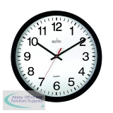 Acctim Controller Silent Sweep Wall Clock 368mm Black 93/704B