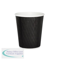 25cl Black Ripple Cup (Pack of 500) HVRWBPA08