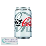 Diet Coca-Cola Soft Drink 330ml Can (Pack of 24) 0402004