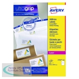 Avery Ultragrip Laser Labels 199.6x289.1mm Wht (Pack of 100) L7167-100