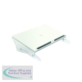 BakkerElkhuizen FlexDesk 630 2-in-1 Stand and Document Holder Transparent BNEFDESK630N