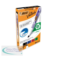 Bic Velleda 1751 Drywipe Marker Assorted (Pack of 4) 1199001754