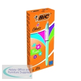 Bic 4 Colours Fun Retractable Ballpoint Pen (12 Pack) 887777