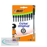 Bic Cristal Ballpoint Pen Medium Black (Pack of 10) 516353