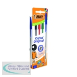 Bic Cristal Ballpoint Pen Medium Assorted (Pack of 4) 516834