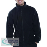 Standard Fleece Jacket Black Large FLJBLL