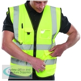 Beeswift Executive High Visibility Waistcoat Saturn Yellow L