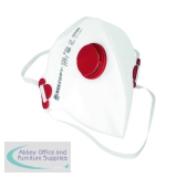 Beeswift P2 Face Mask with Valve Fold Flat White (Pack of 20) 2FF2V