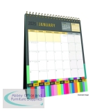 Collins Edge Rainbow Desk Calendar Month To View 2025 EDDC-25