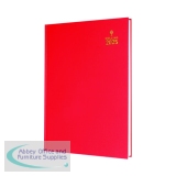 Collins A5 Desk Diary Day Per Page Red 2025 52-15.25
