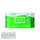 Clinell Universal Sanitising Wipes (Pack of 200) CW200