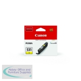 Canon CLI-531Y Inkjet Cartridge Yellow 6121C001