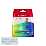 Canon CLI-526 Inkjet Cartridge Multi Value Pack CMY 4541B018