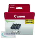 Canon PGI-35 Inkjet Cartridge Triple Pack Black 1509B028