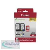 Canon PG-575XL/CL-576XL Inkjet Cartridges + Glossy Photo Paper Value Pack Black/Colour 5437C006