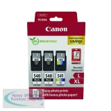 Canon PG-540L x2/CL-541XL Inkjet Carts + Glossy Photo Paper Photo Value Pack Black/Colour 5224B015