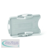 Durable Eco ID Holder For 2 Cards Grey (Pack of 10) 898910