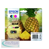 Epson 604XL/604 Ink Cartridge Multipack Pineapple XL Black High Yield/Standard CMY C13T10H94010