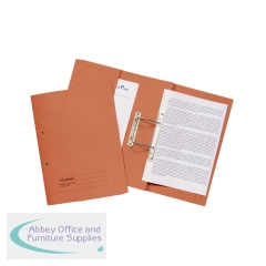 Exacompta Guildhall Transfer Spiral Pocket File 315gsm Foolscap Orange (Pack of 25) 349-ORG