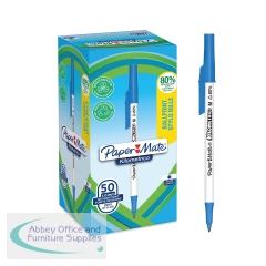 PaperMate Kilometrico Ballpoint Pen 1.0mm Blue (Pack of 50) 2187702