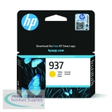 HP 937 Ink Cartridge Yellow 4S6W4NE