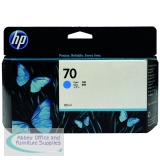 HP 70 DesignJet Ink Cartridge 130ml Cyan C9452A