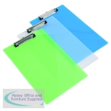 Rapesco Clipboard Frosted Transparent Assorted (10 Pack) SHP PCBAS