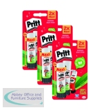 Pritt Stick Glue Stick 43g (Pack of 2) Buy 2 Get One FOC