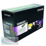 Lexmark Return Programme Toner Cartridge High Yield 12K Black 12A8425