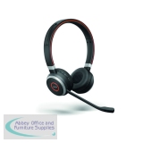 Jabra Evolve 65 SE UC Stereo Wireless Bluetooth USB On Ear Headset USB Optimised for UC 6599-839-409