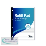 Hamelin 8mm Ruled/Margin Refill Pad A4 80 Sheet (5 Pack) 400127657