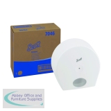 Scott Control Toilet Tissue Dispenser White (For use with 8569 Scott Control Toilet Tissue) 7046