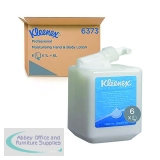 Kleenex Moisturising Hand and Body Lotion 1 Litre White (Pack of 6) 6373