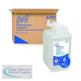 Scott Alcohol Foam Hand Sanitiser 1L (Pack of 6) 6392