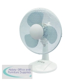 Q-Connect 12 Inch/305mm Desk Fan White KF00405