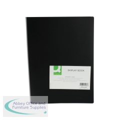 Q-Connect Polypropylene Display Book 40 Pocket Black KF01260