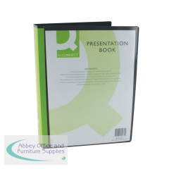 Q-Connect Presentation Display Book 100 Pocket A4 Black KF01271