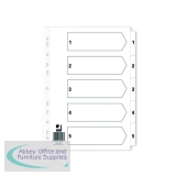 Q-Connect Index 1-5 Board Reinforced White (Pack of 50) KF01527Q