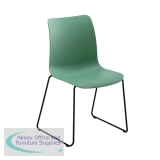 Astin Logi Skid Chair 530x530x860mm Green KF70029