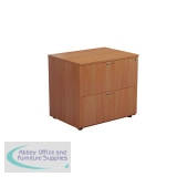 Jemini 2 Drawer Desk Side Filing Cabinet 800x600x730mm Beech KF71528