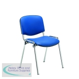 Jemini Ultra Multipurpose Stacking Chair Polyurethane Blue/Chrome KF72906